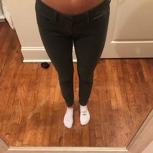 Dark green skinny jeans
